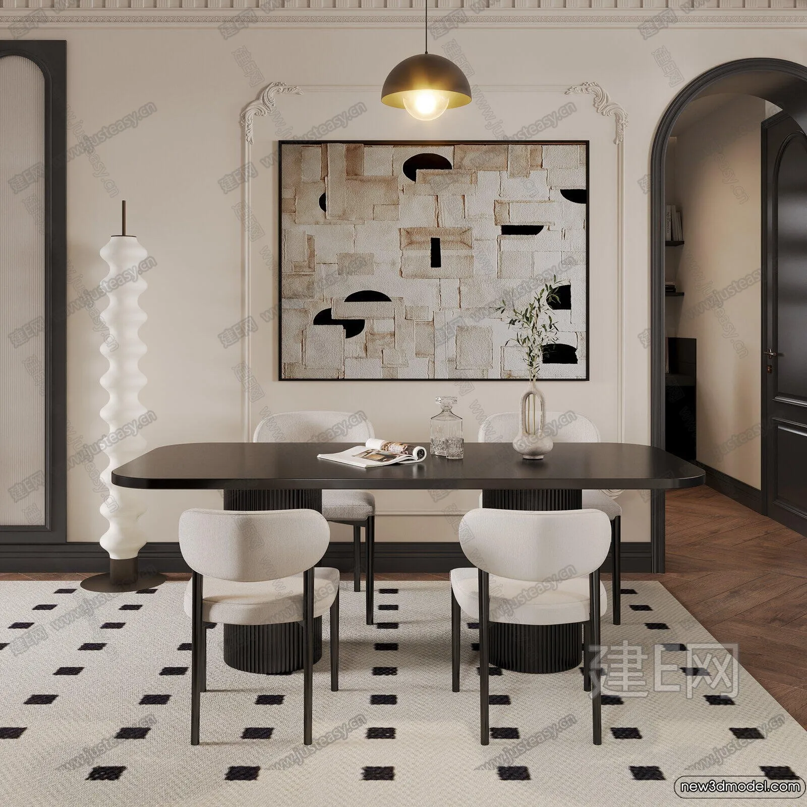 Dining Table - 3D Models - 3D Furniture Models for Interior - 037