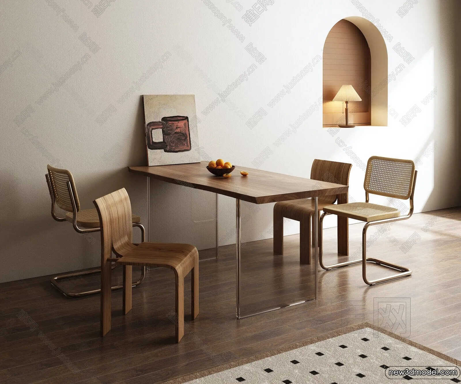 Dining Table - 3D Models - 3D Furniture Models for Interior - 041
