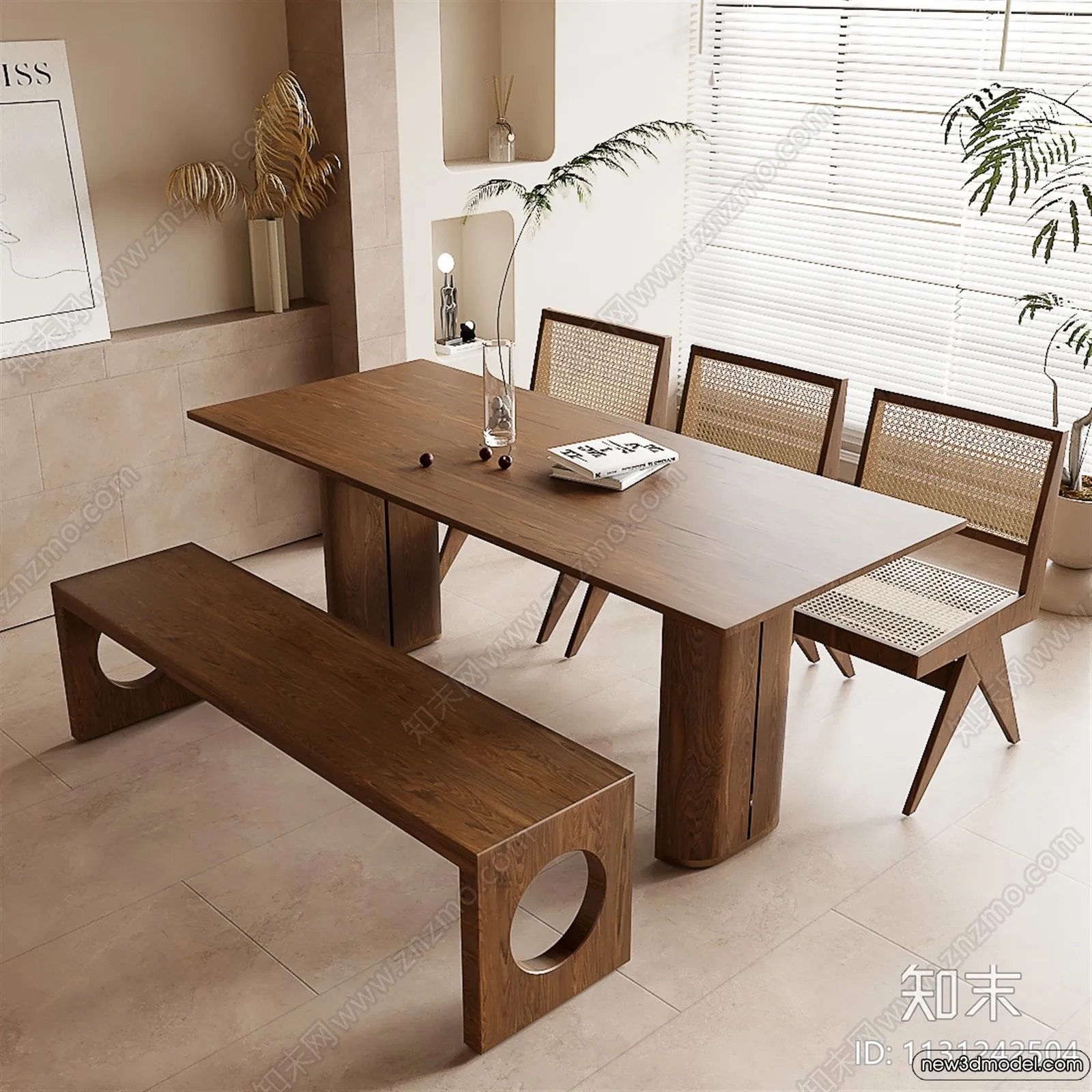 Dining Table - 3D Models - 3D Furniture Models for Interior - 044