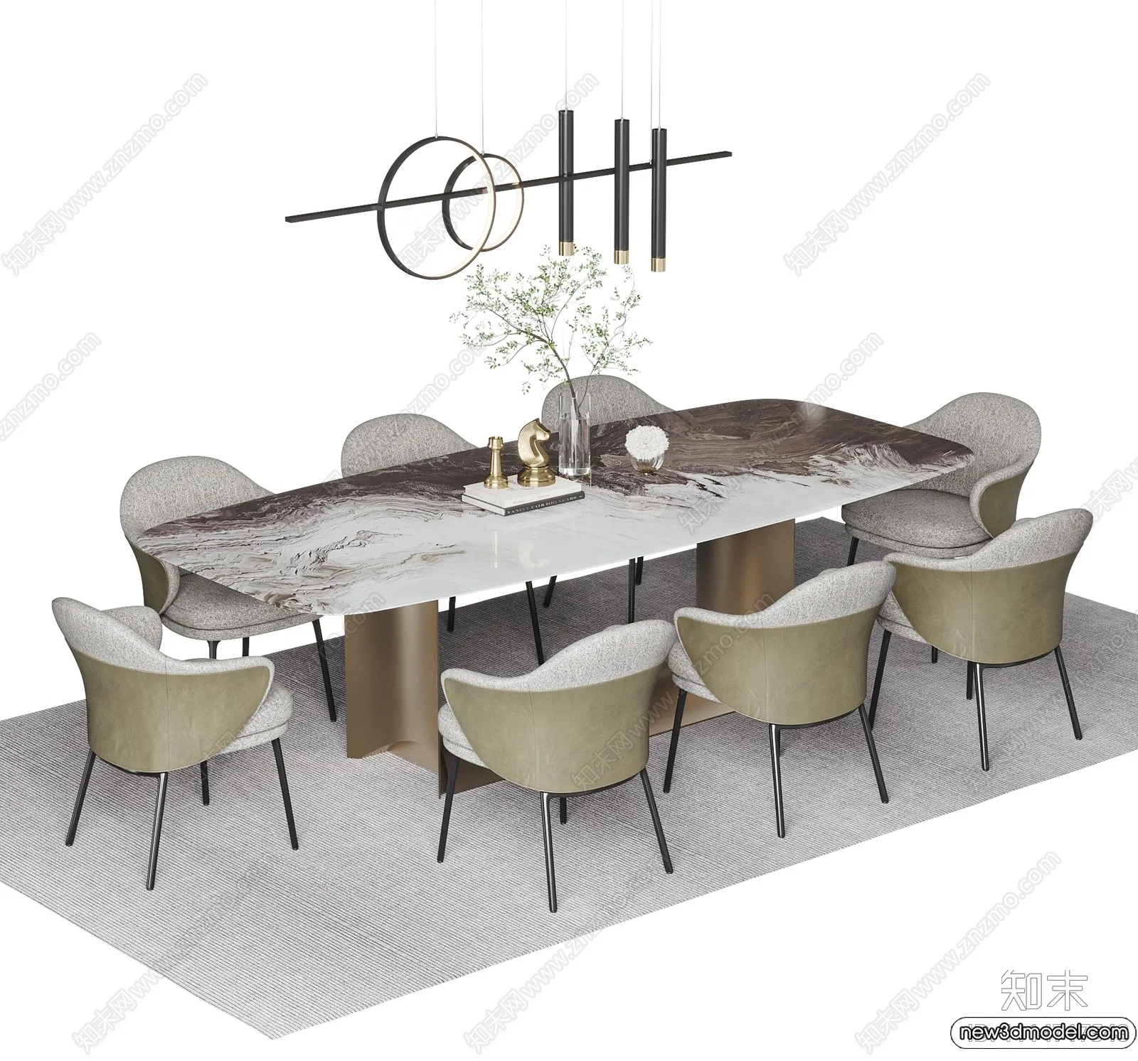Dining Table - 3D Models - 3D Furniture Models for Interior - 051