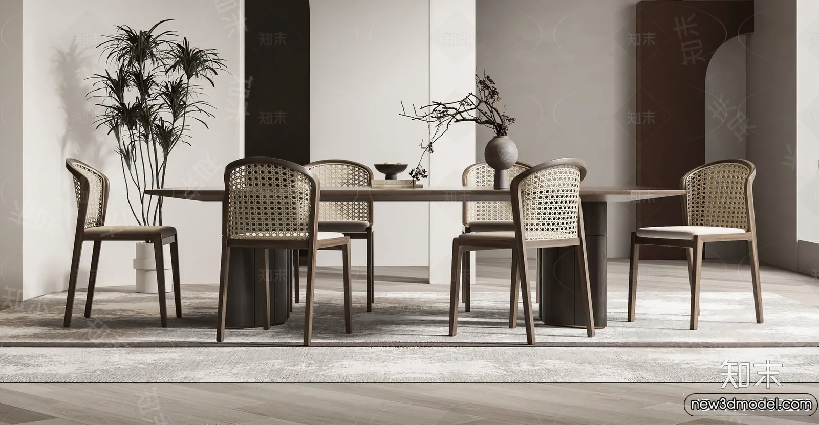 Dining Table - 3D Models - 3D Furniture Models for Interior - 076