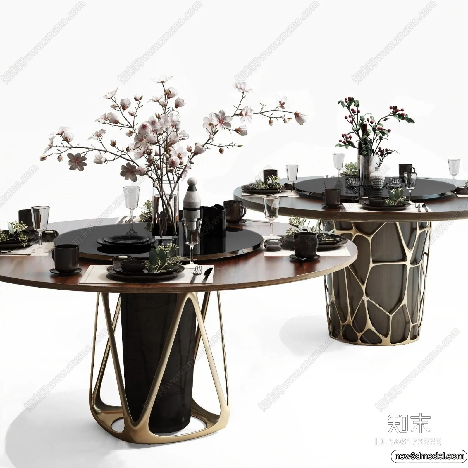 Dining Table - 3D Models - 3D Furniture Models for Interior - 086