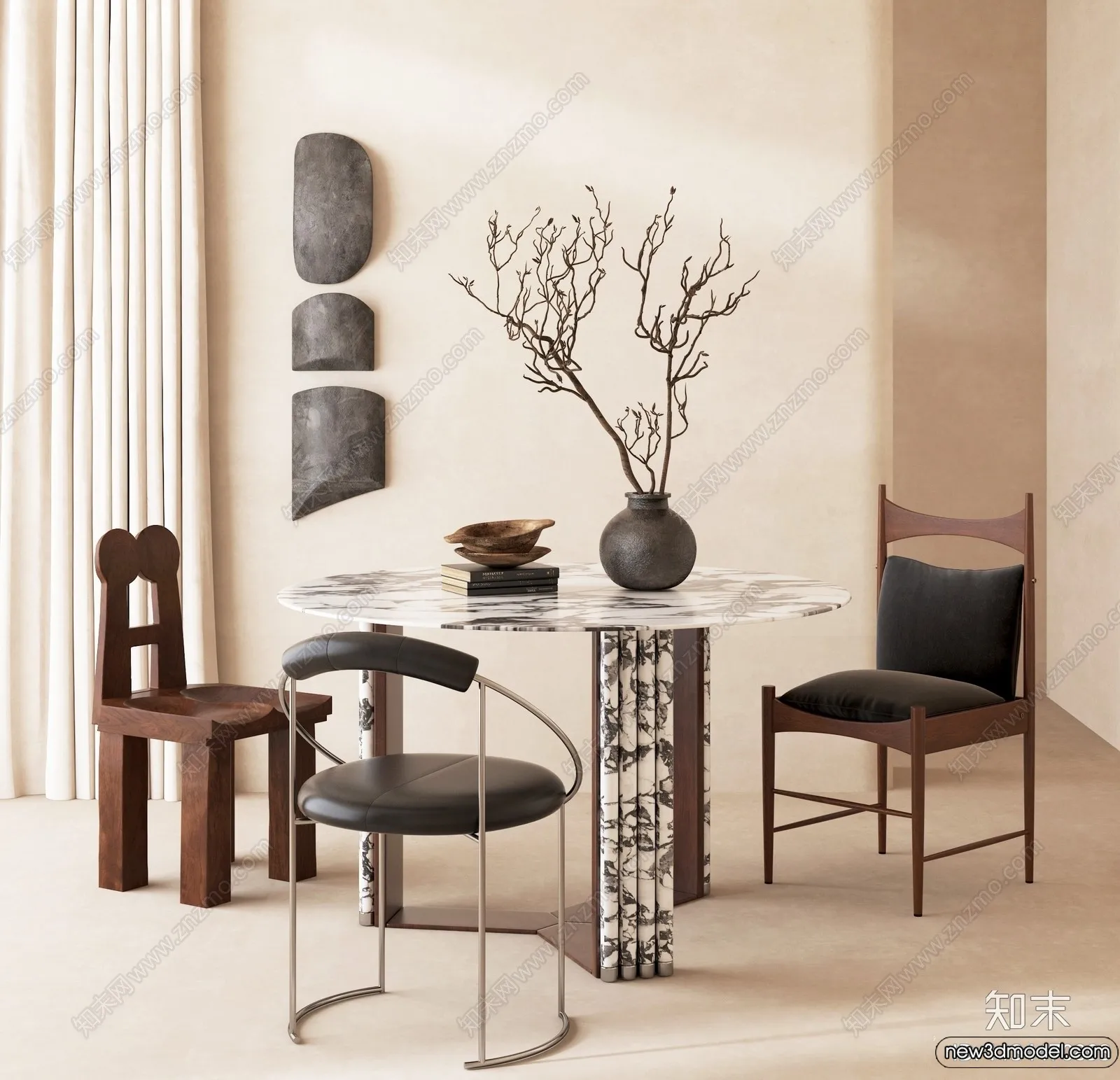 Dining Table - 3D Models - 3D Furniture Models for Interior - 091