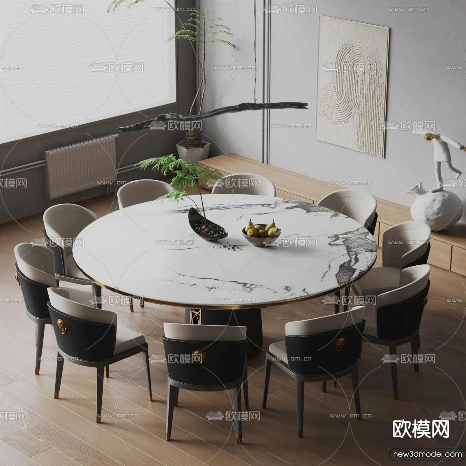 Dining Table - 3D Models - 3D Furniture Models for Interior - 092