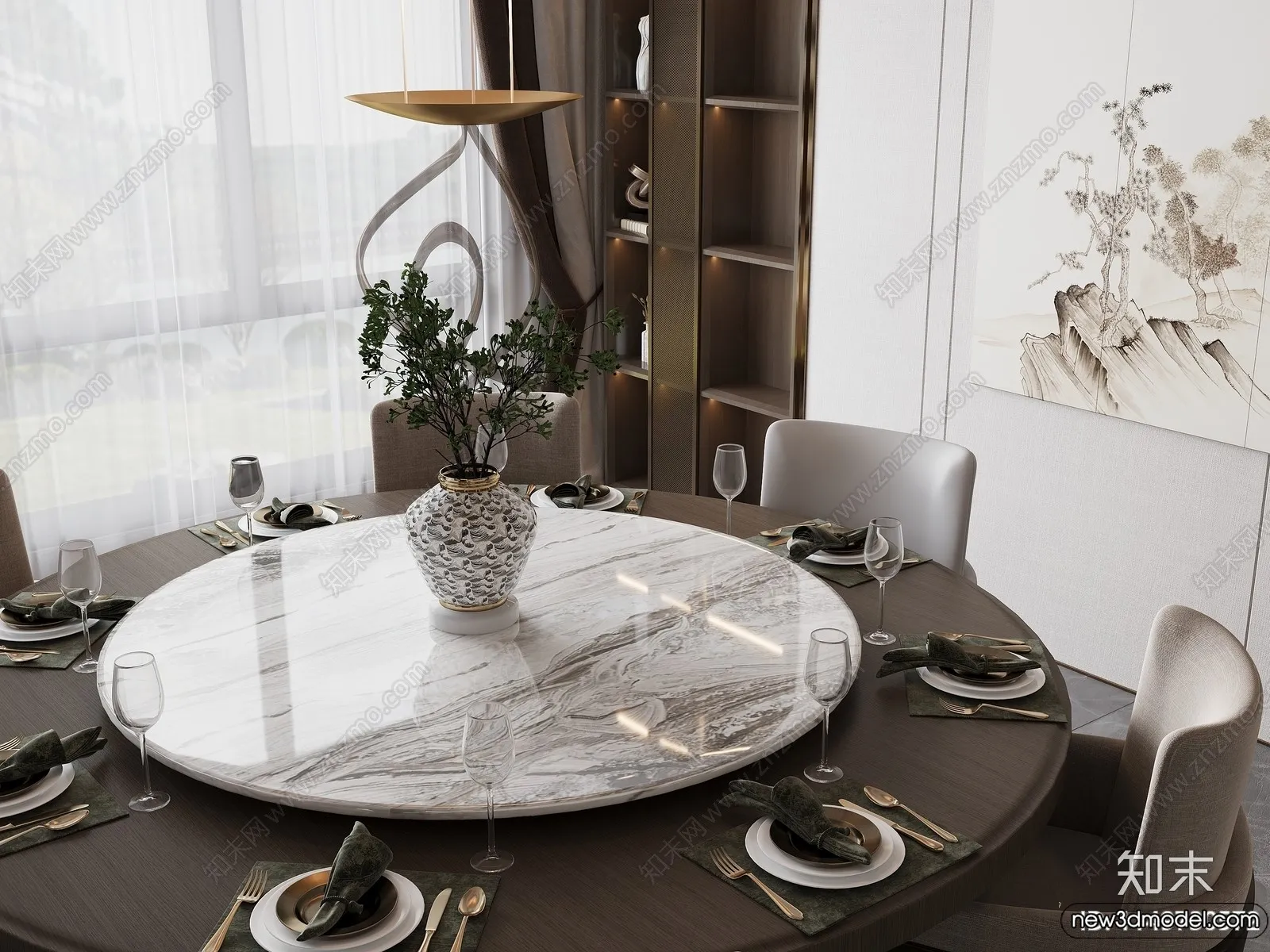 Dining Table - 3D Models - 3D Furniture Models for Interior - 099