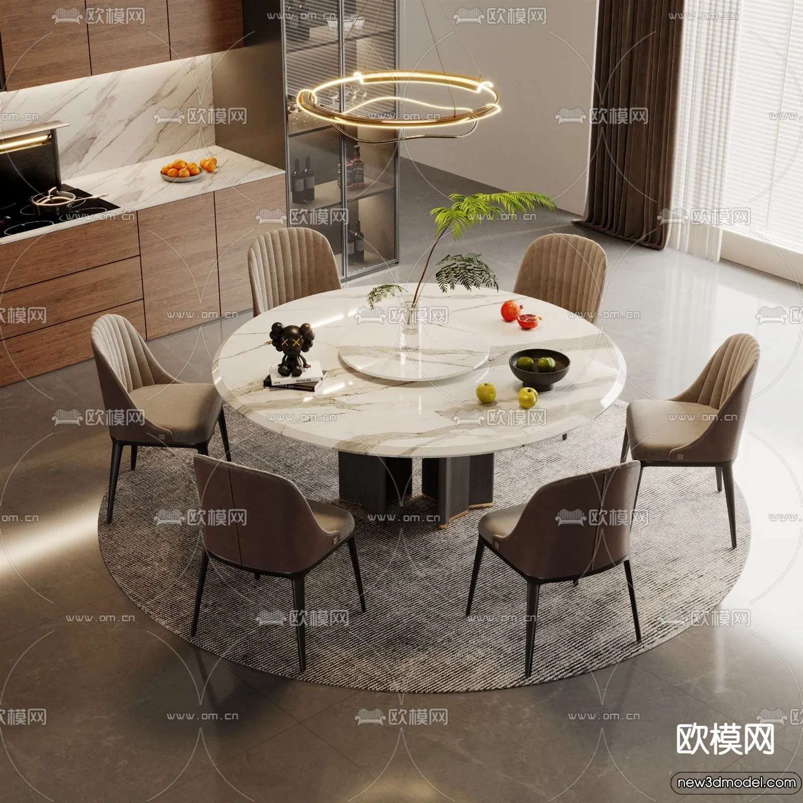 Dining Table - 3D Models - 3D Furniture Models for Interior - 119