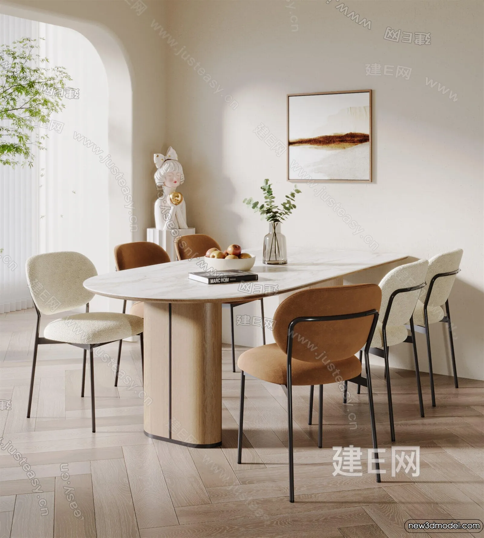 Dining Table - 3D Models - 3D Furniture Models for Interior - 123