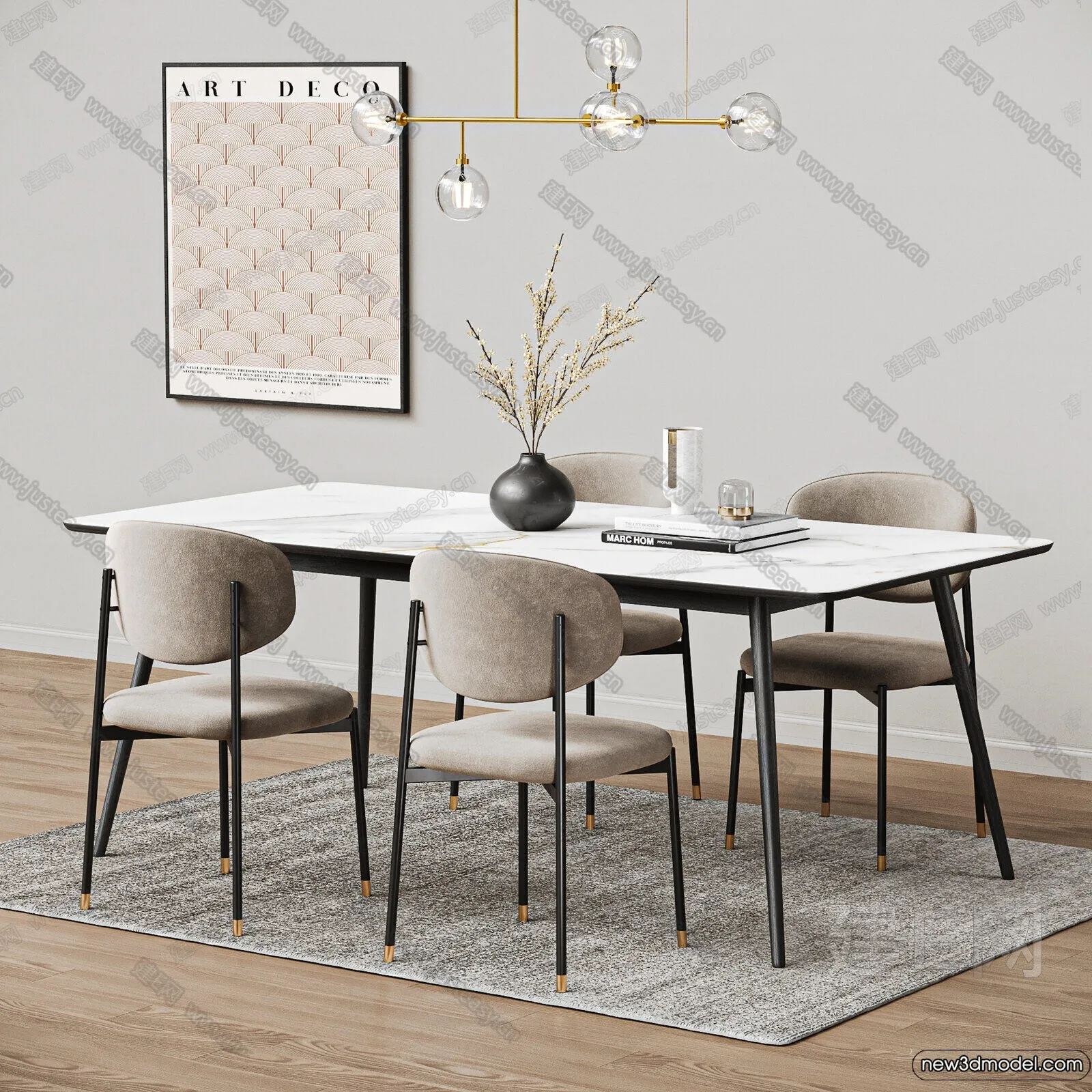 Dining Table - 3D Models - 3D Furniture Models for Interior - 125