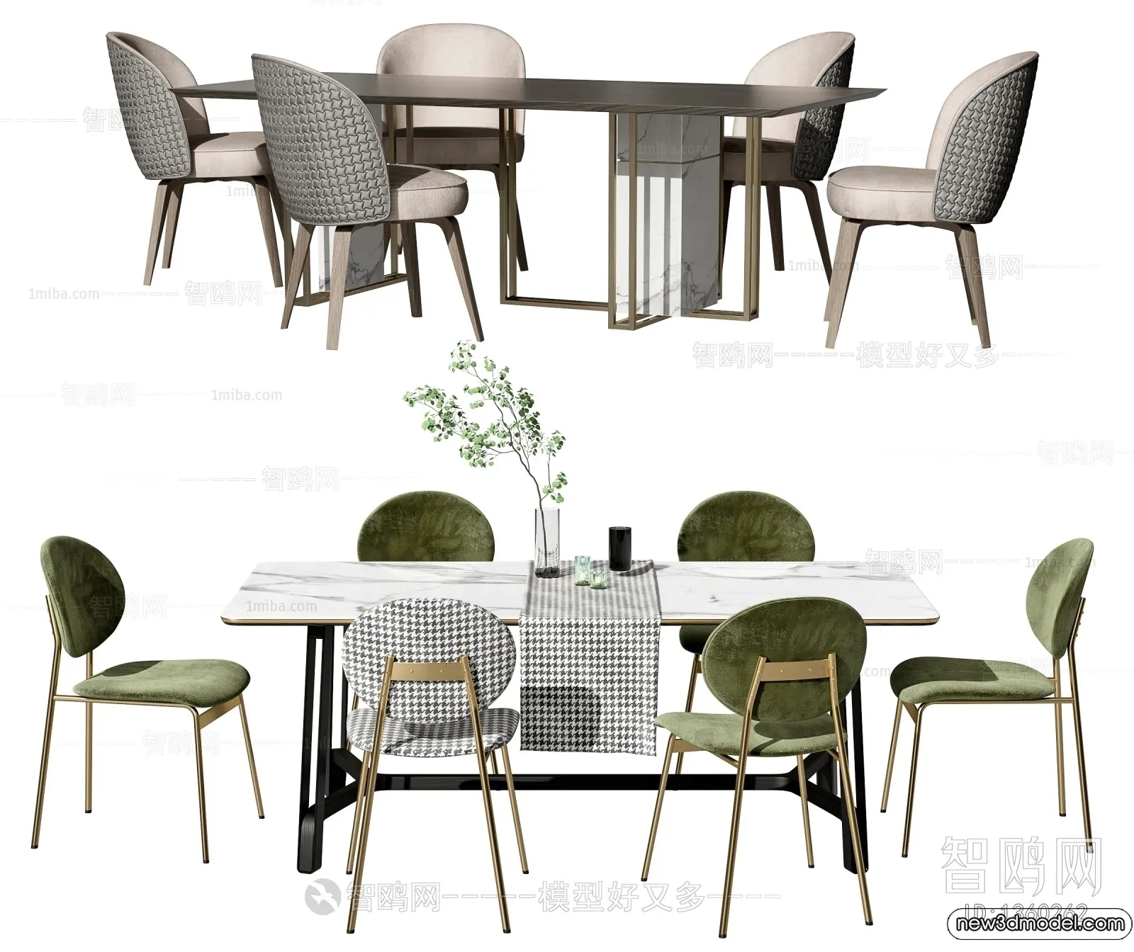 Dining Table - 3D Models - 3D Furniture Models for Interior - 131