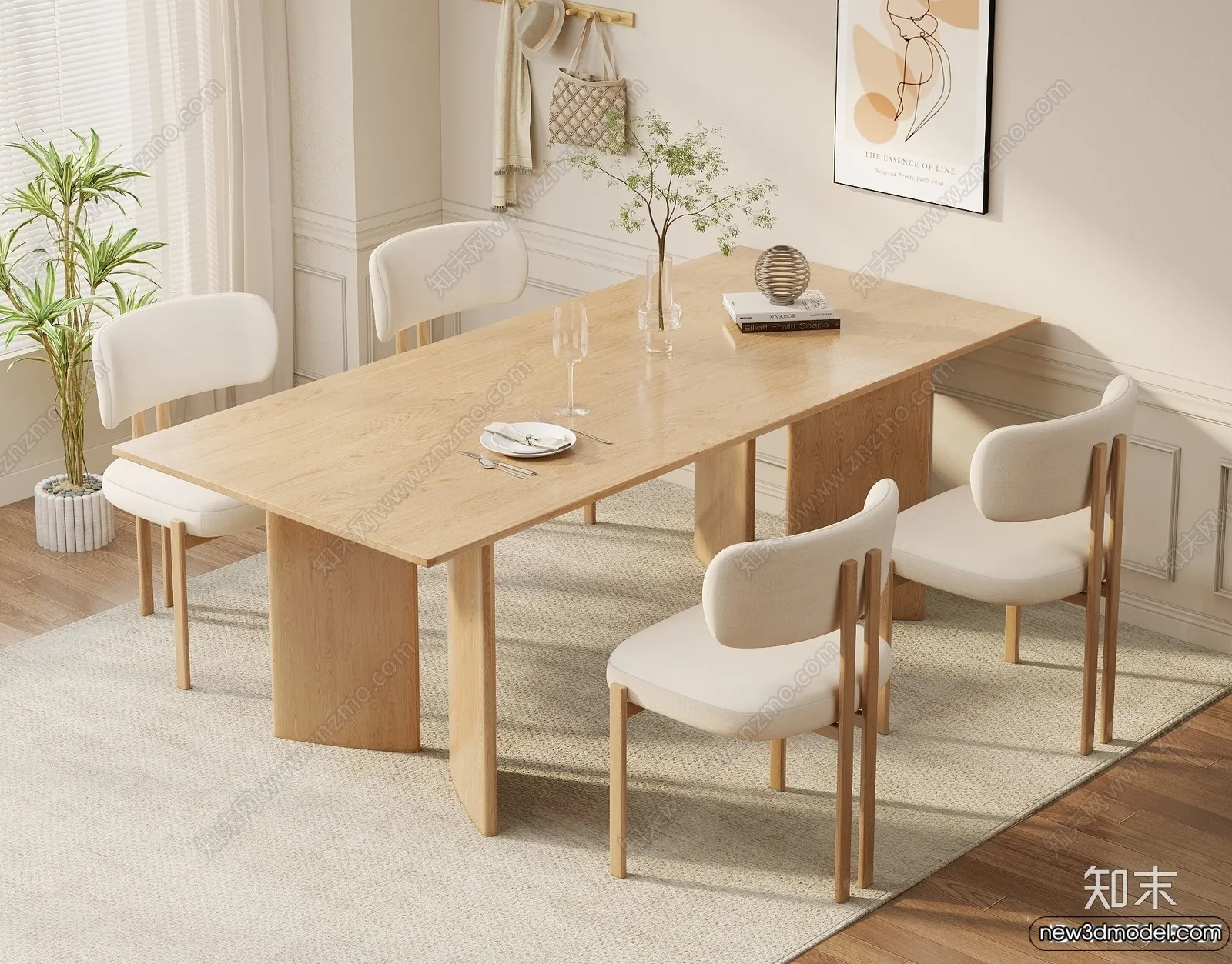 Dining Table - 3D Models - 3D Furniture Models for Interior - 133