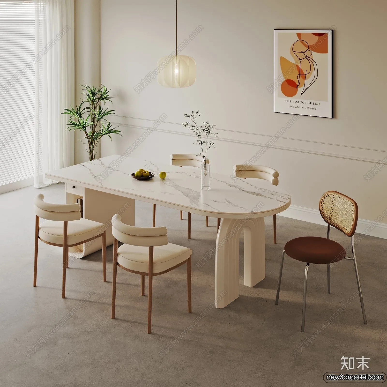 Dining Table - 3D Models - 3D Furniture Models for Interior - 138