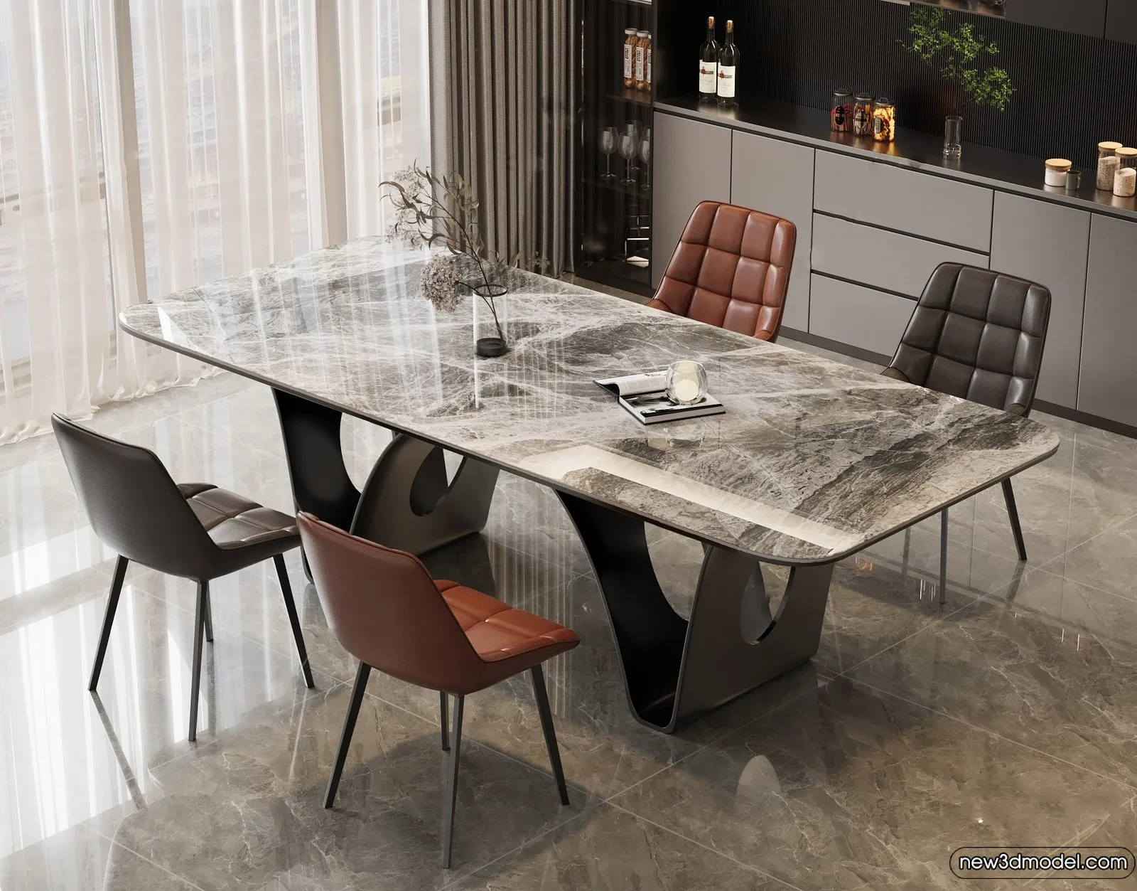 Dining Table - 3D Models - 3D Furniture Models for Interior - 186