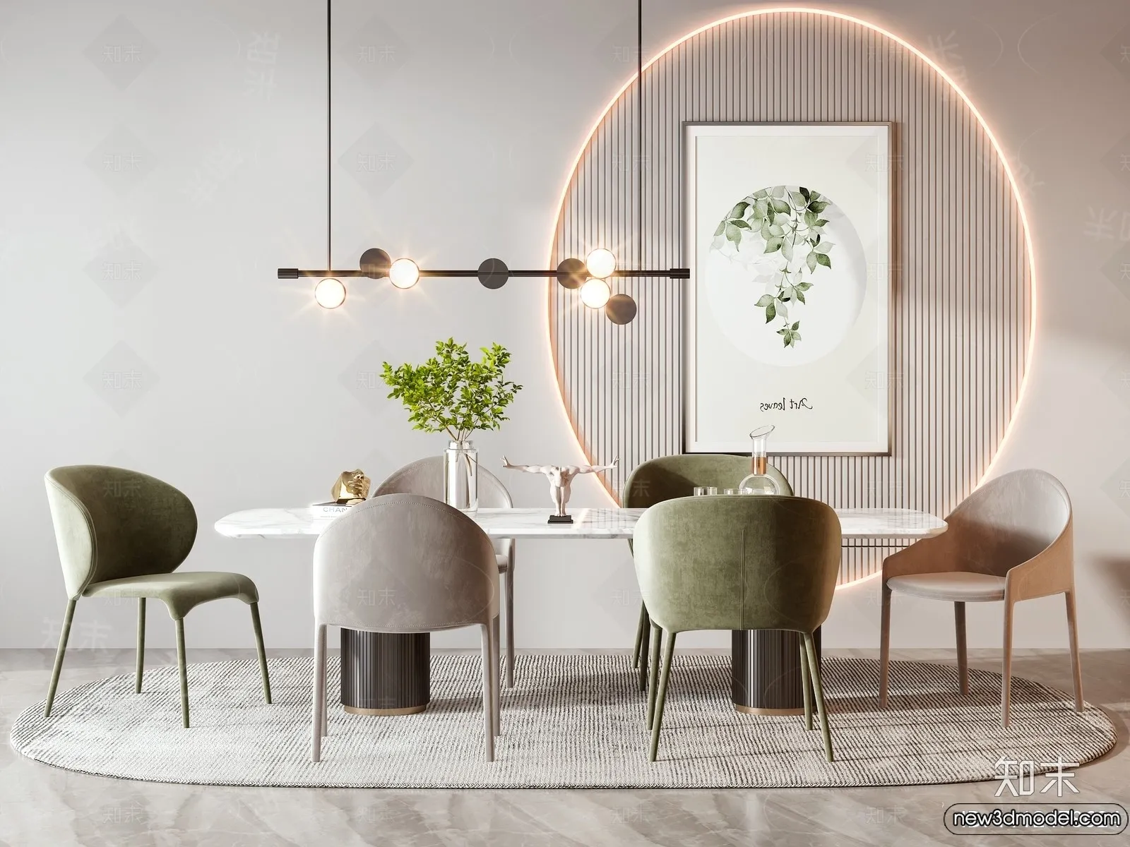 Dining Table - 3D Models - 3D Furniture Models for Interior - 212