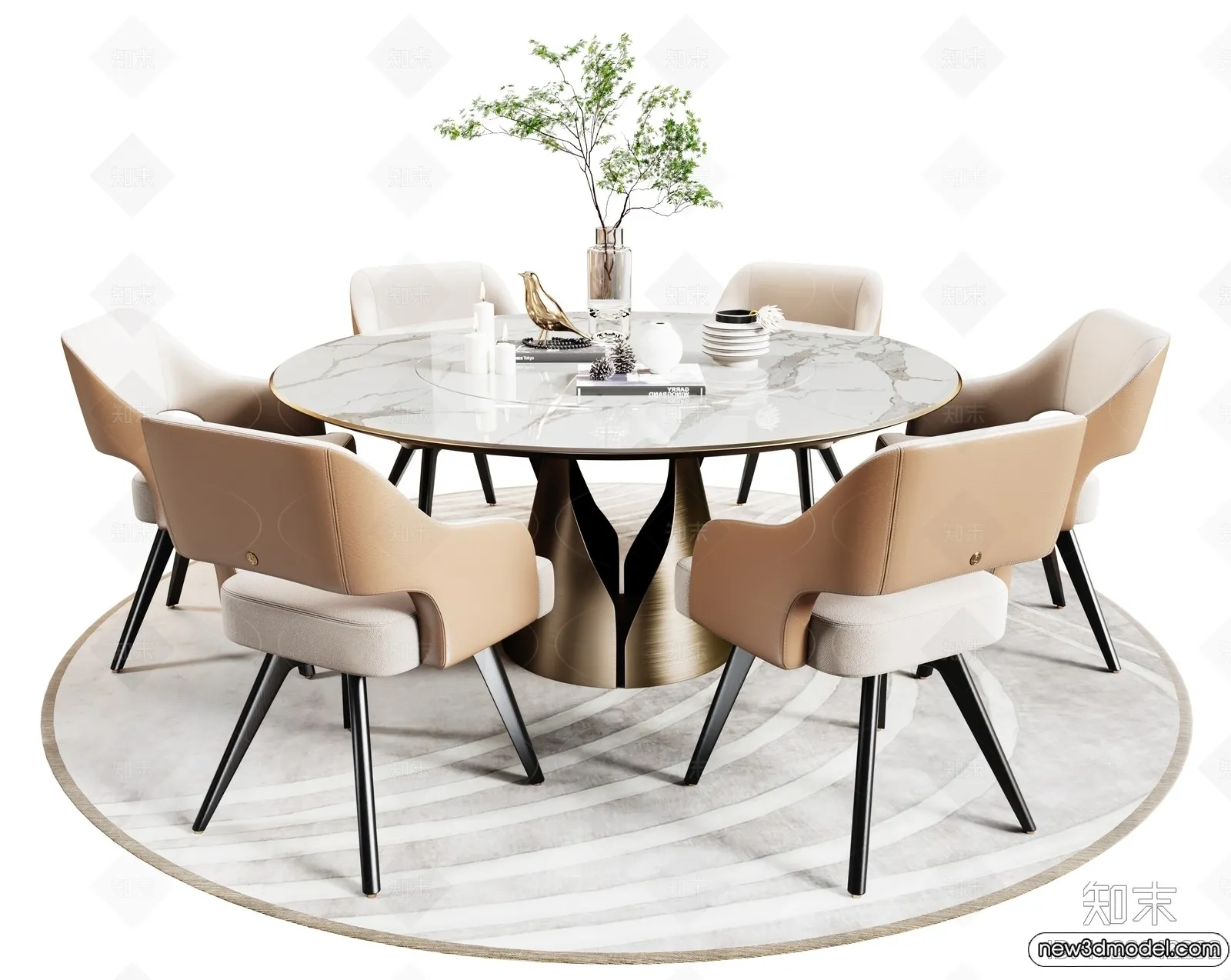 Dining Table - 3D Models - 3D Furniture Models for Interior - 219