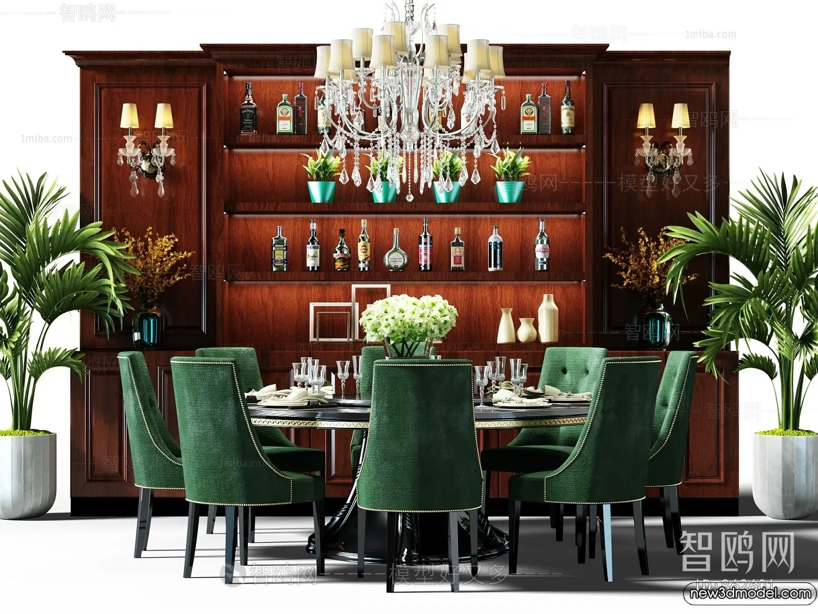 Dining Table - 3D Models - 3D Furniture Models for Interior - 230