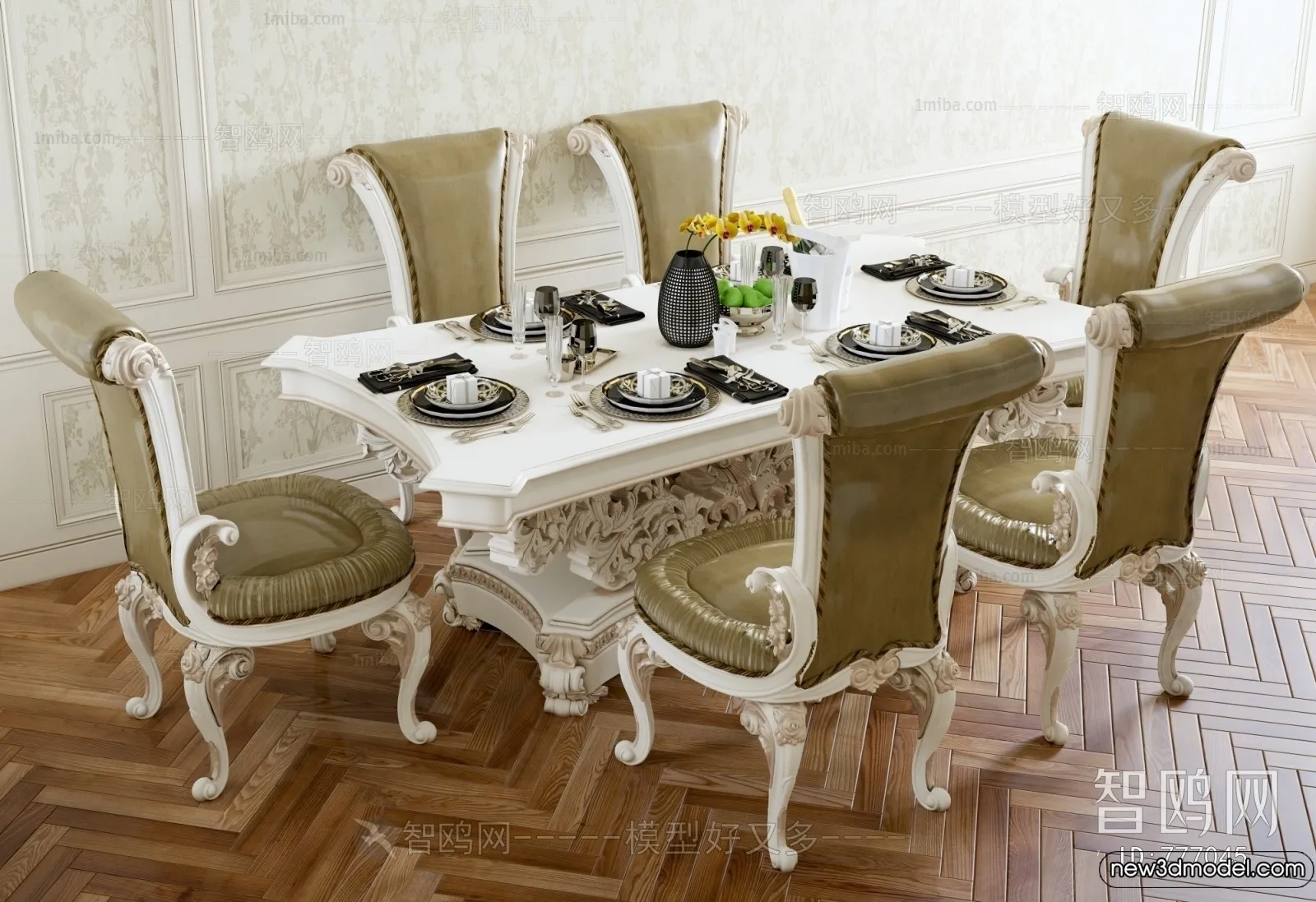 Dining Table - 3D Models - 3D Furniture Models for Interior - 232