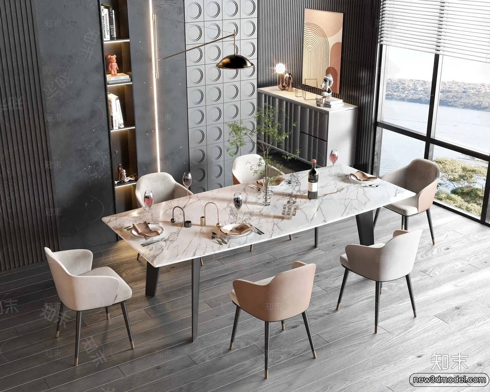 Dining Table - 3D Models - 3D Furniture Models for Interior - 237