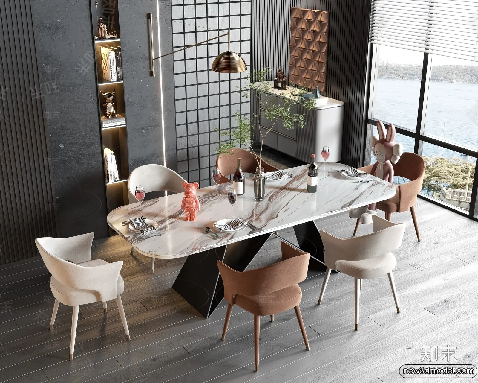 Dining Table - 3D Models - 3D Furniture Models for Interior - 238