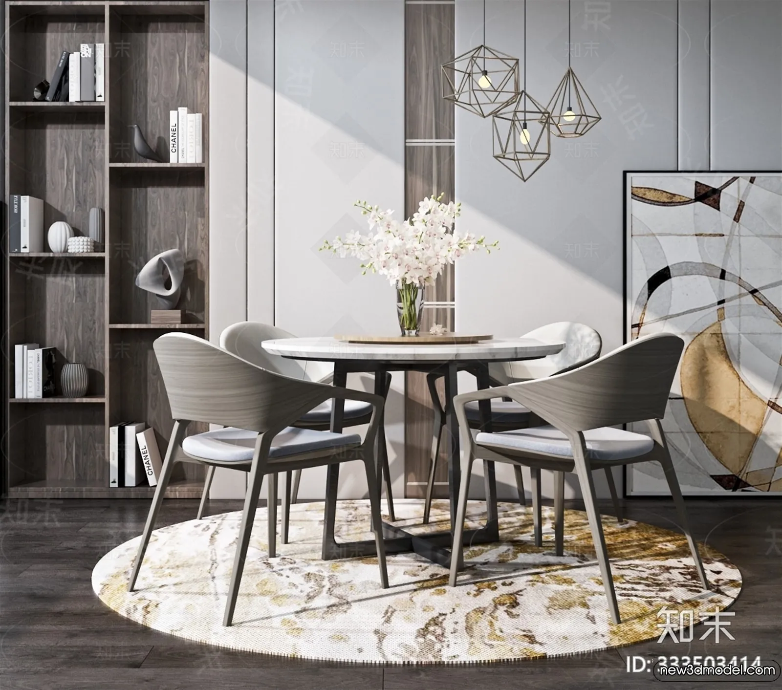 Dining Table - 3D Models - 3D Furniture Models for Interior - 240