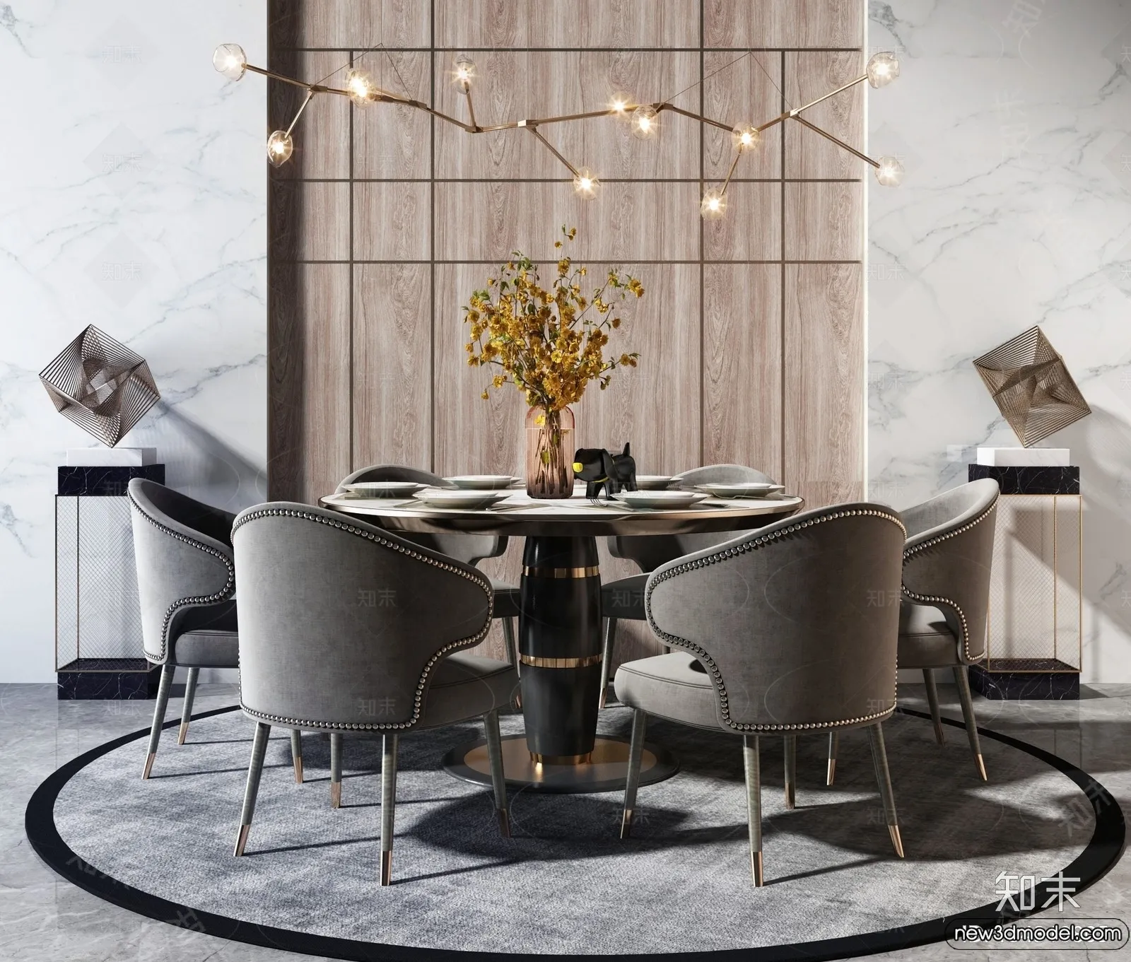 Dining Table - 3D Models - 3D Furniture Models for Interior - 243