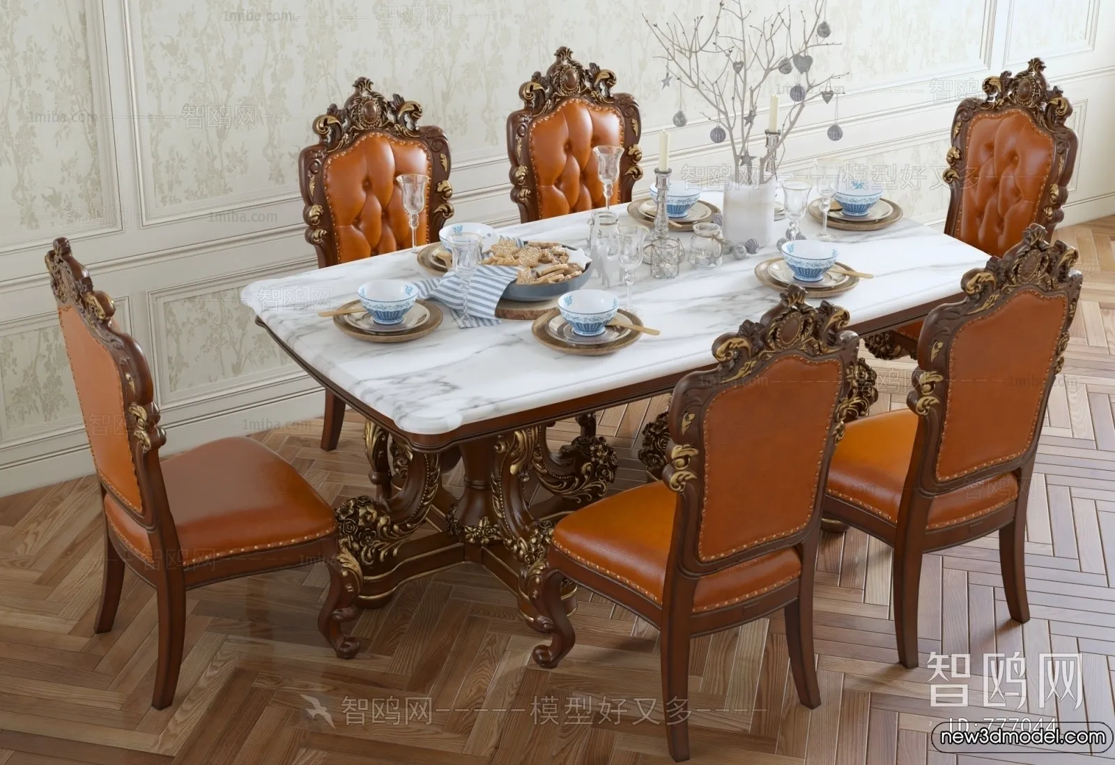 Dining Table - 3D Models - 3D Furniture Models for Interior - 245