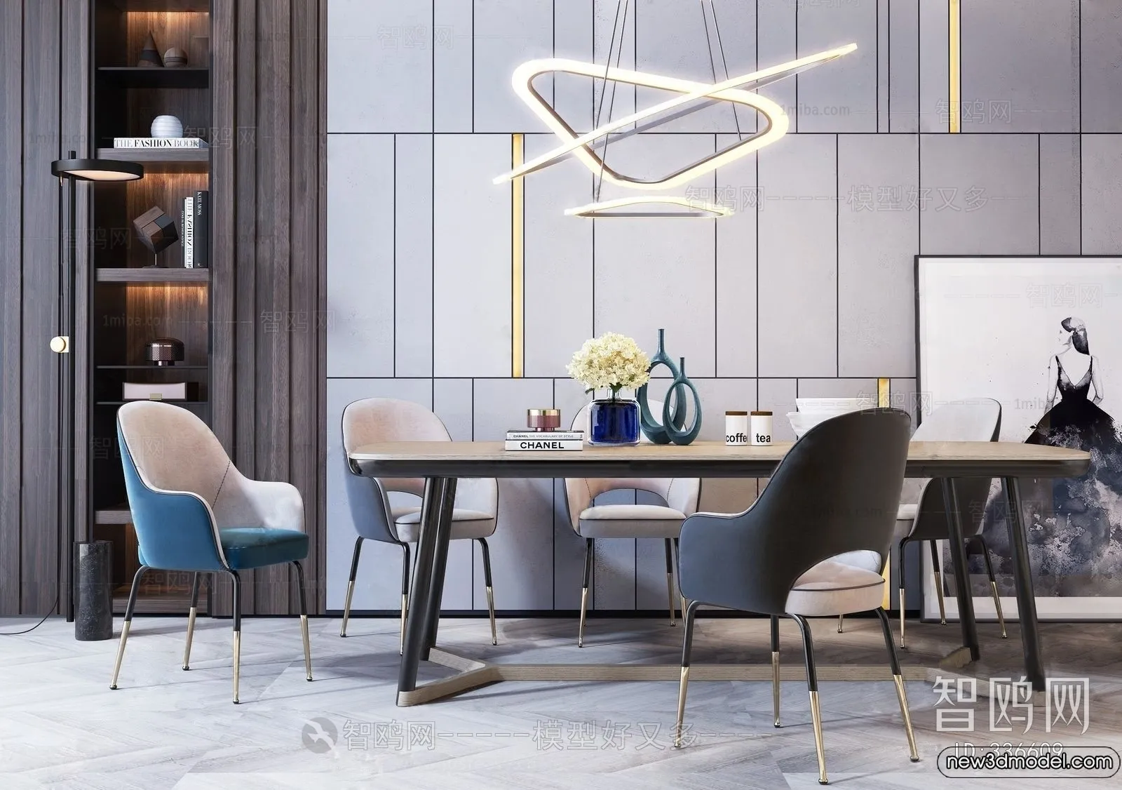 Dining Table - 3D Models - 3D Furniture Models for Interior - 246