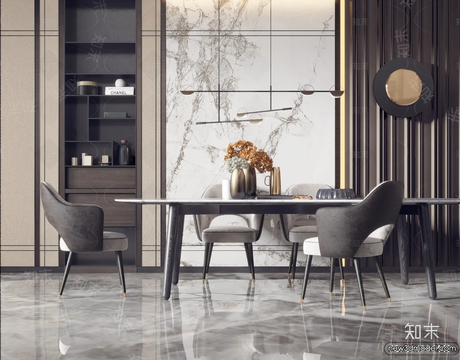 Dining Table - 3D Models - 3D Furniture Models for Interior - 247