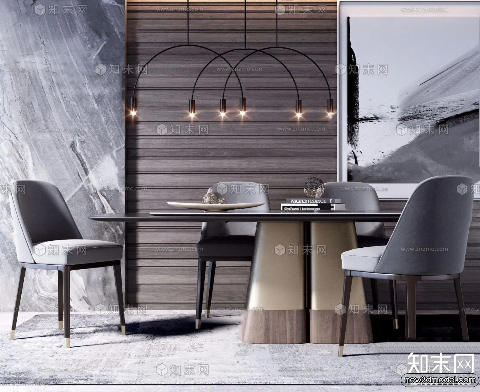 Dining Table - 3D Models - 3D Furniture Models for Interior - 249