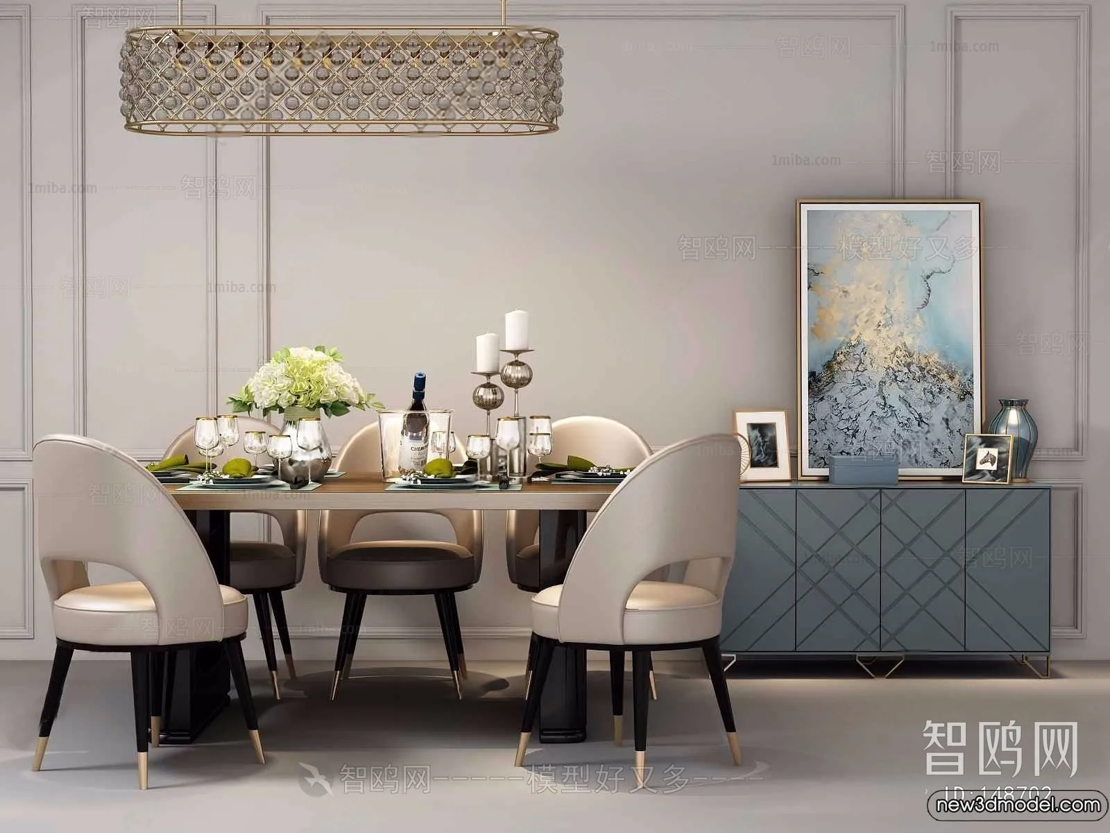 Dining Table - 3D Models - 3D Furniture Models for Interior - 250