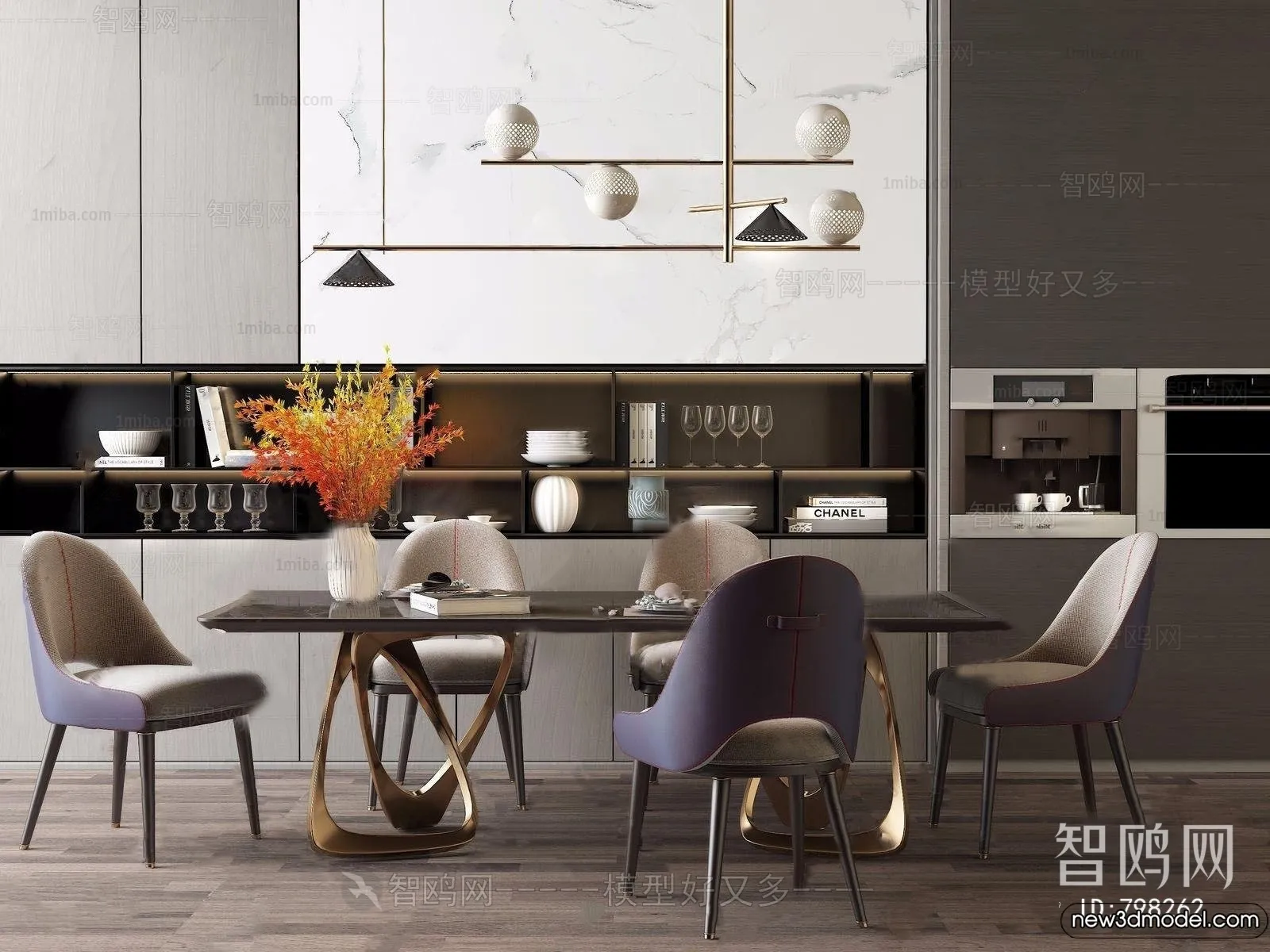 Dining Table - 3D Models - 3D Furniture Models for Interior - 253