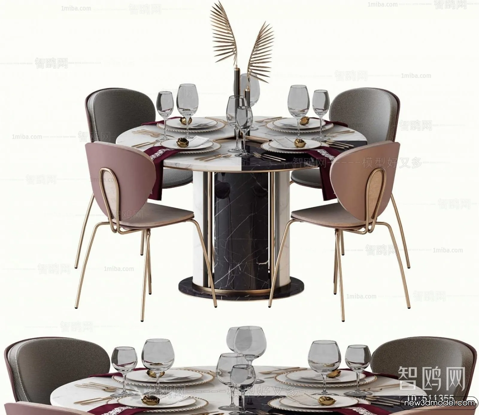 Dining Table - 3D Models - 3D Furniture Models for Interior - 257