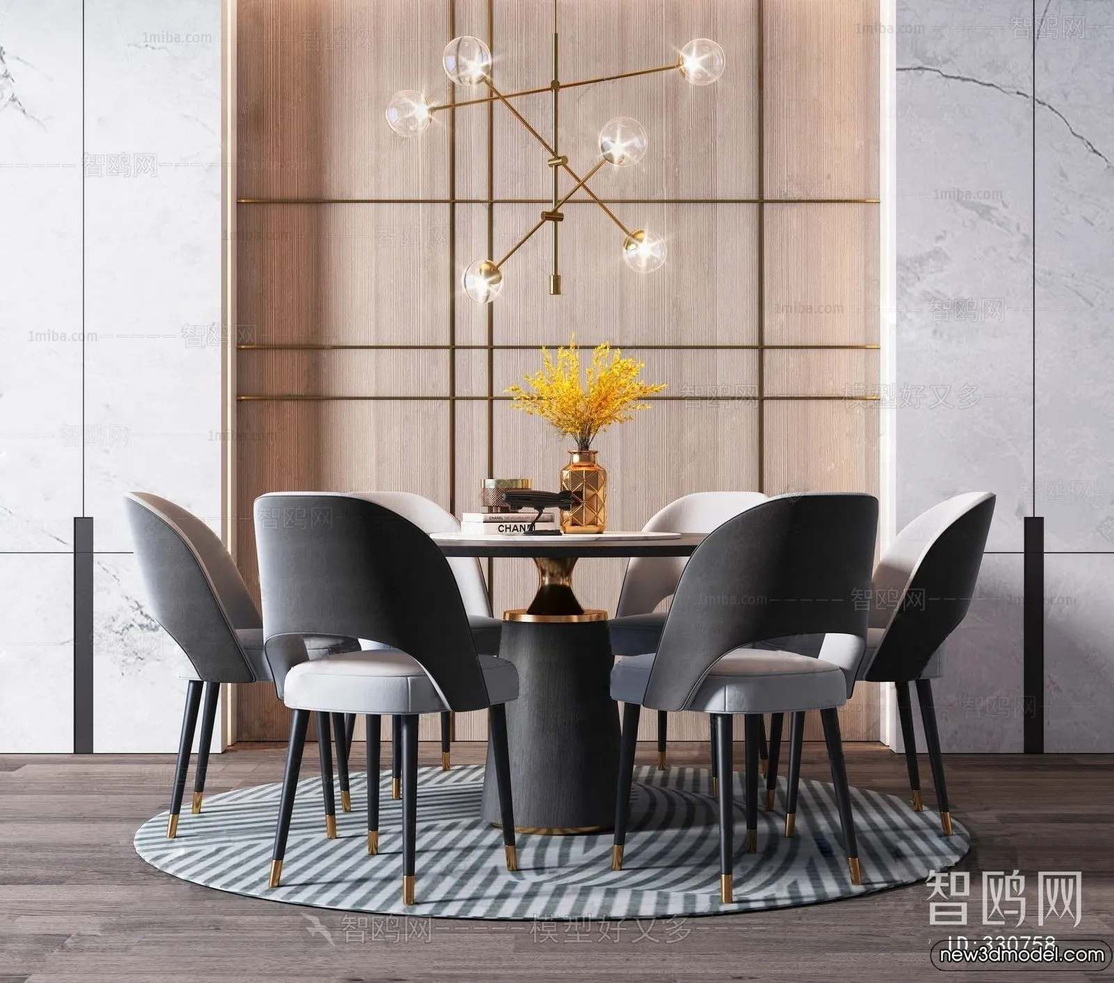 Dining Table - 3D Models - 3D Furniture Models for Interior - 259