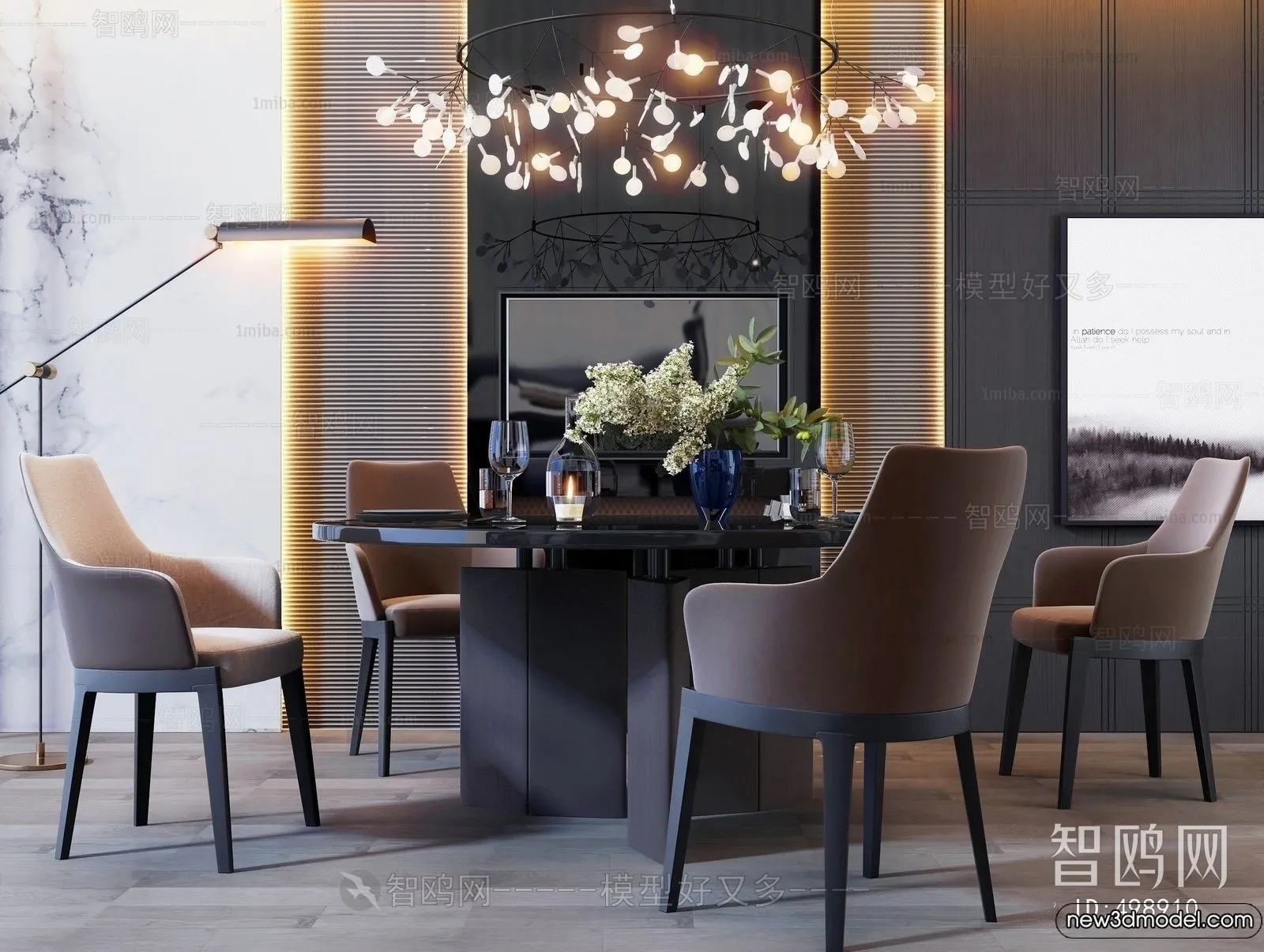 Dining Table - 3D Models - 3D Furniture Models for Interior - 262