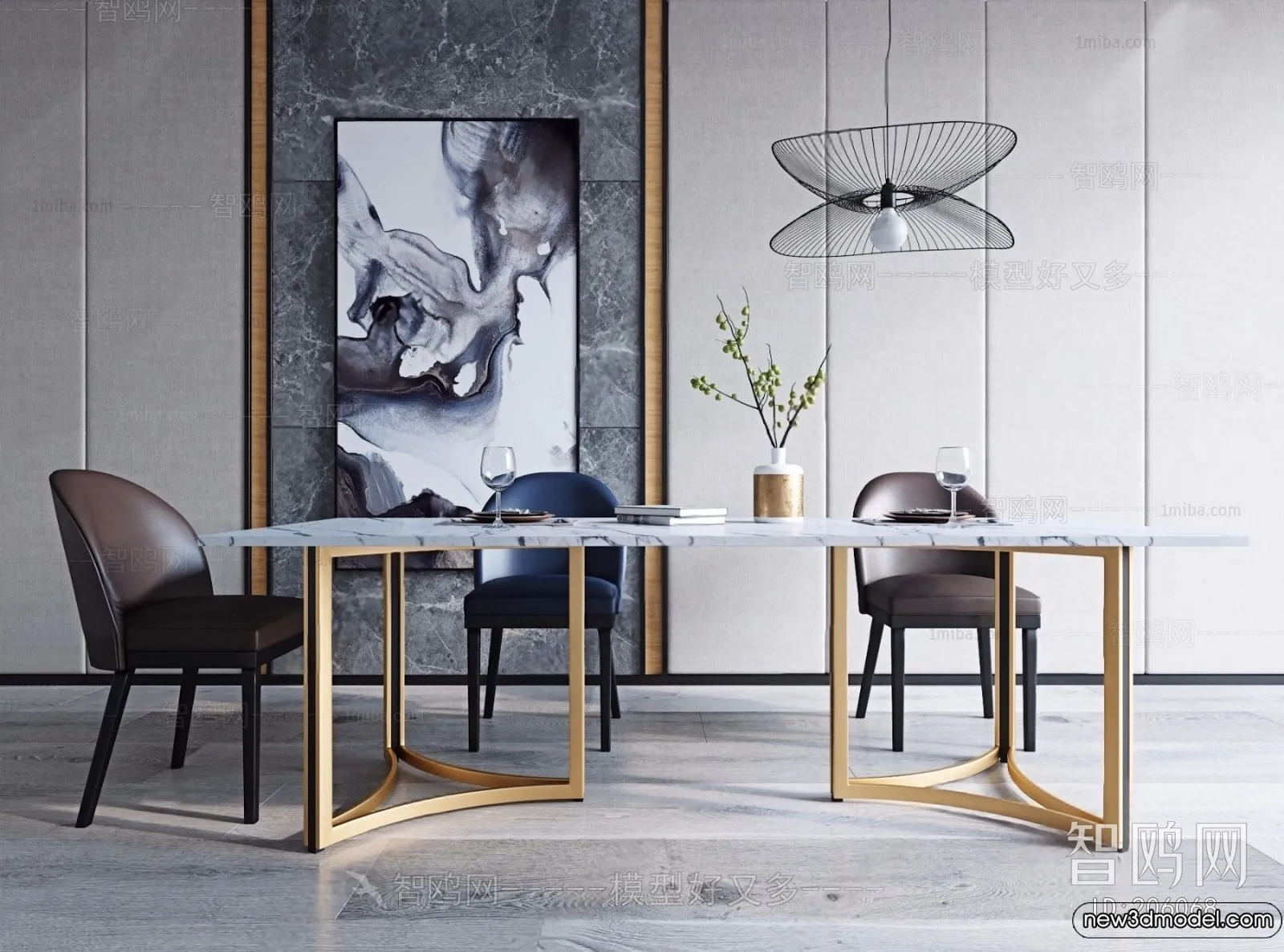 Dining Table - 3D Models - 3D Furniture Models for Interior - 263