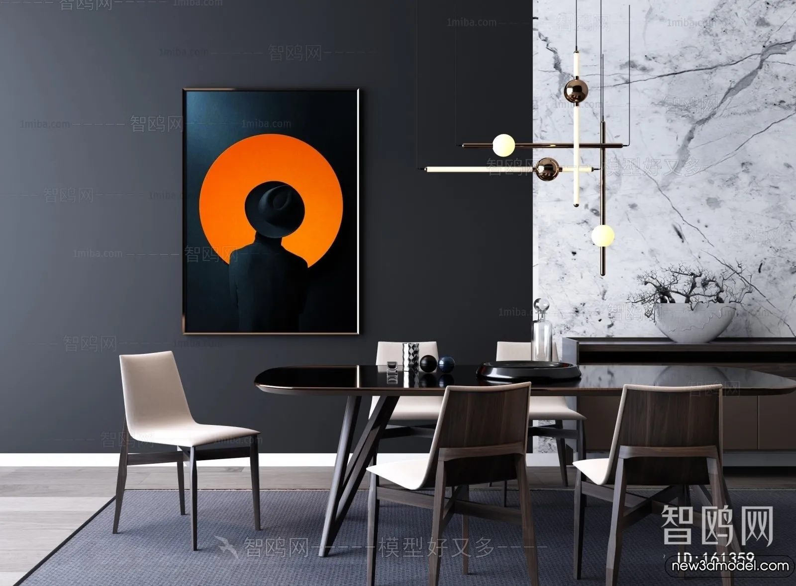 Dining Table - 3D Models - 3D Furniture Models for Interior - 264