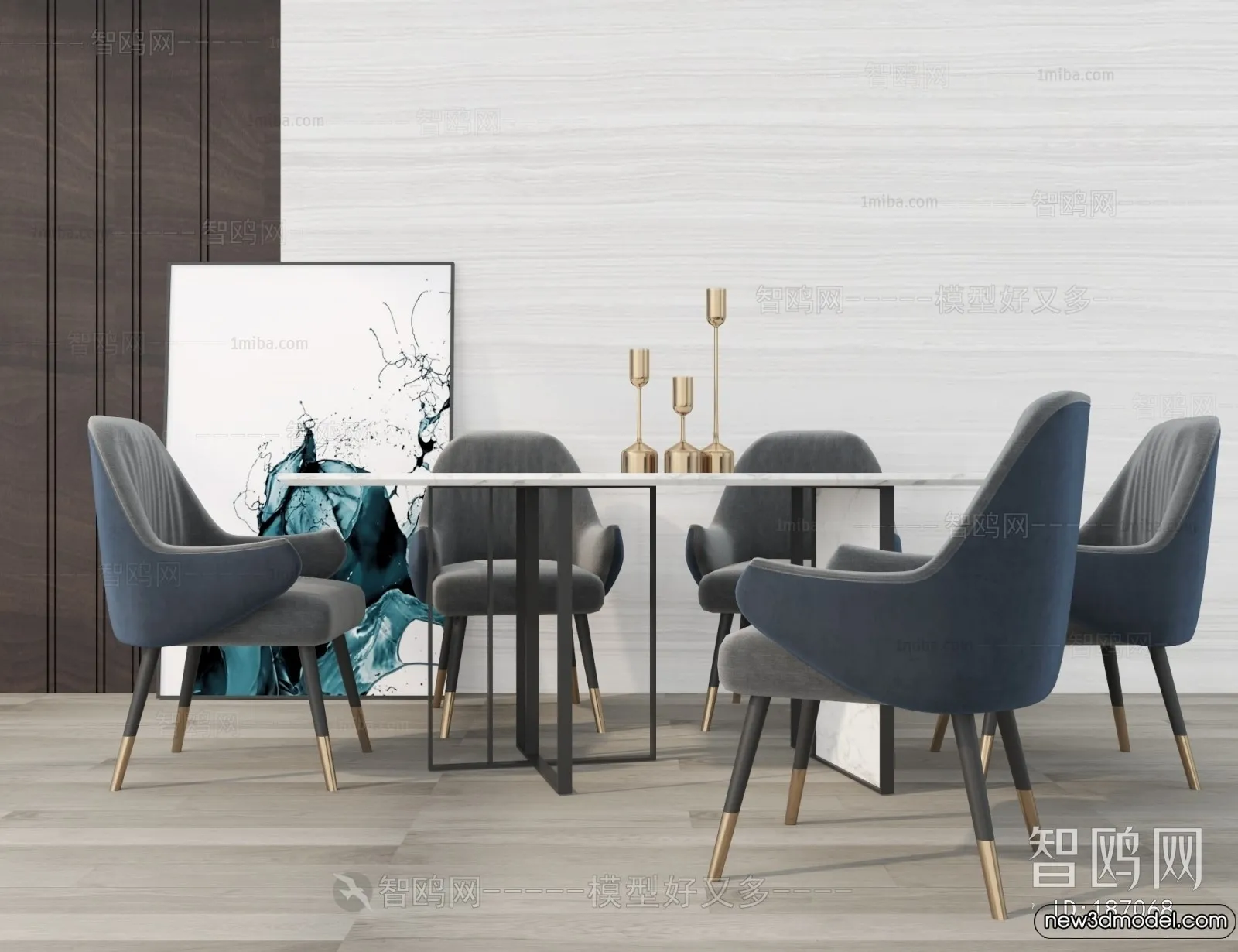Dining Table - 3D Models - 3D Furniture Models for Interior - 266