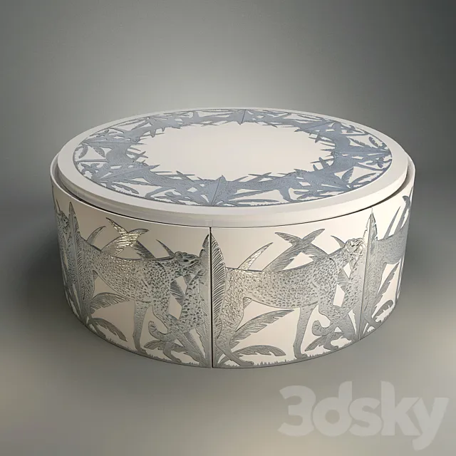 Dining table Alchymia Emma + 8 chairs Elvira 3D Model