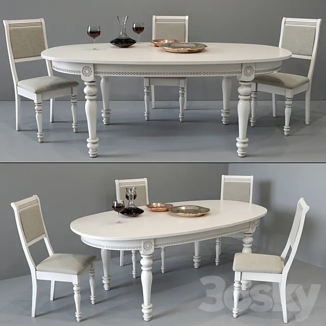 Dining table Amelie Lubimy House 3D Model