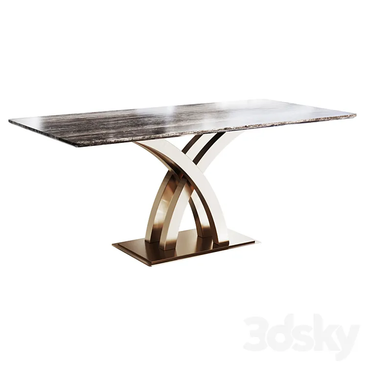 Dining table ANNASOLE 3D Model Free