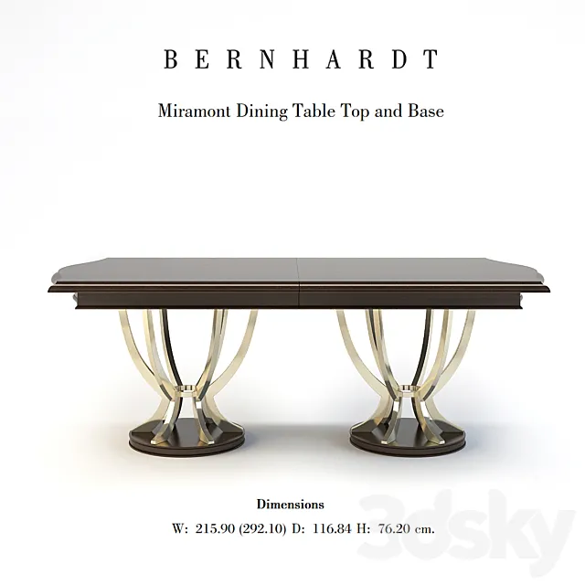 dining table Bernhardt Miramont 3D Model