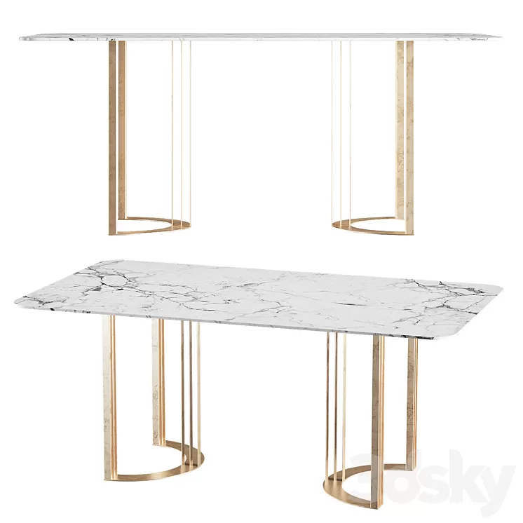 dining table Boston cazarina 3D Model Free