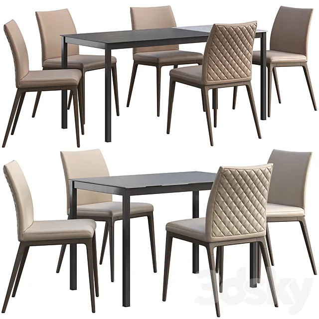 Dining table Connubia Snap + chair Romatti Soprano Free Download