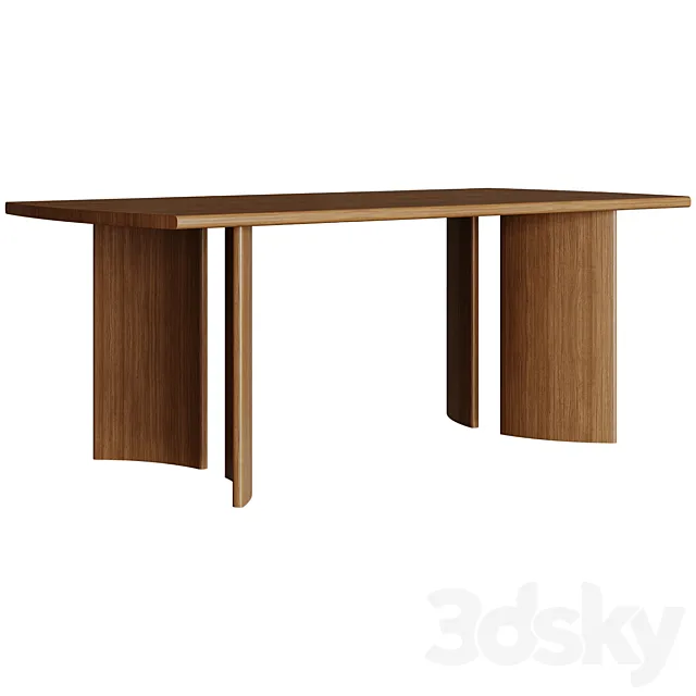 Dining Table Crest Table 3D Model