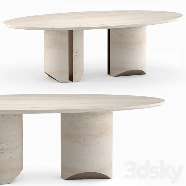 Dining table (DAVID / NICOLAS 2) 3D Model Free