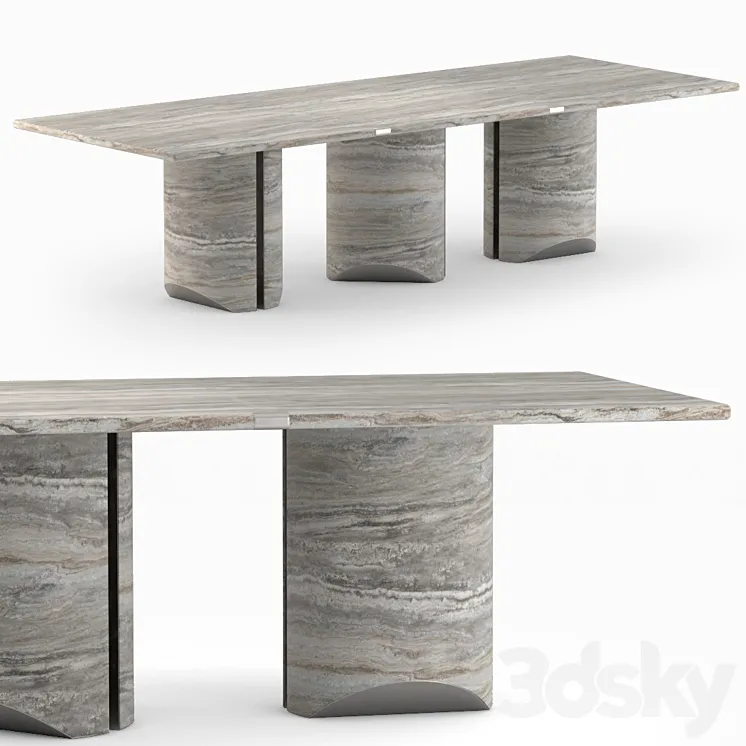 Dining table (DAVID / NICOLAS 3) 3D Model Free