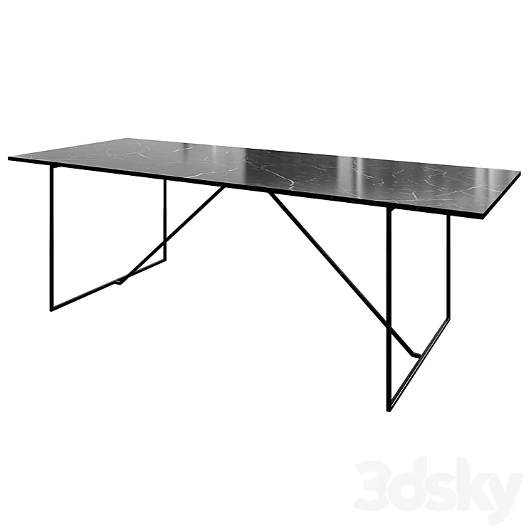 Dining table Gent 3D Model