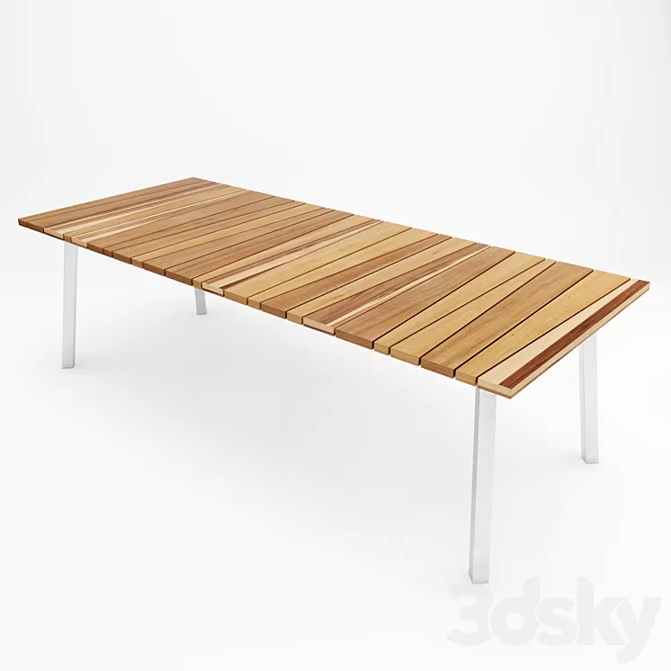 Dining table Gervasoni modes. InOut 133 3D Model