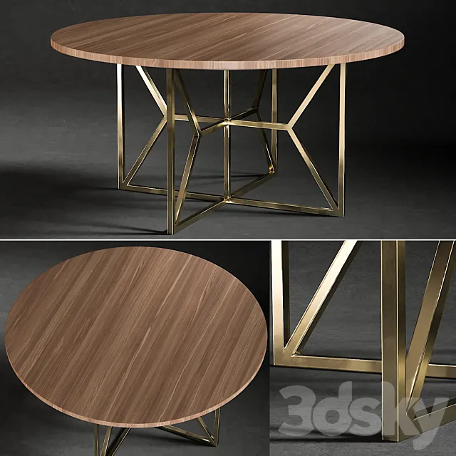 Dining Table Hayes Acacia 3DModel