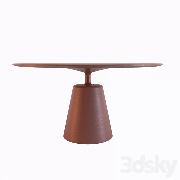 Dining table MDM Italia ROCK TABLE 3D Model