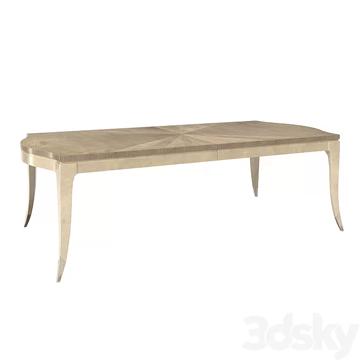Dining table On A Silver Platter Caracole 3D Model